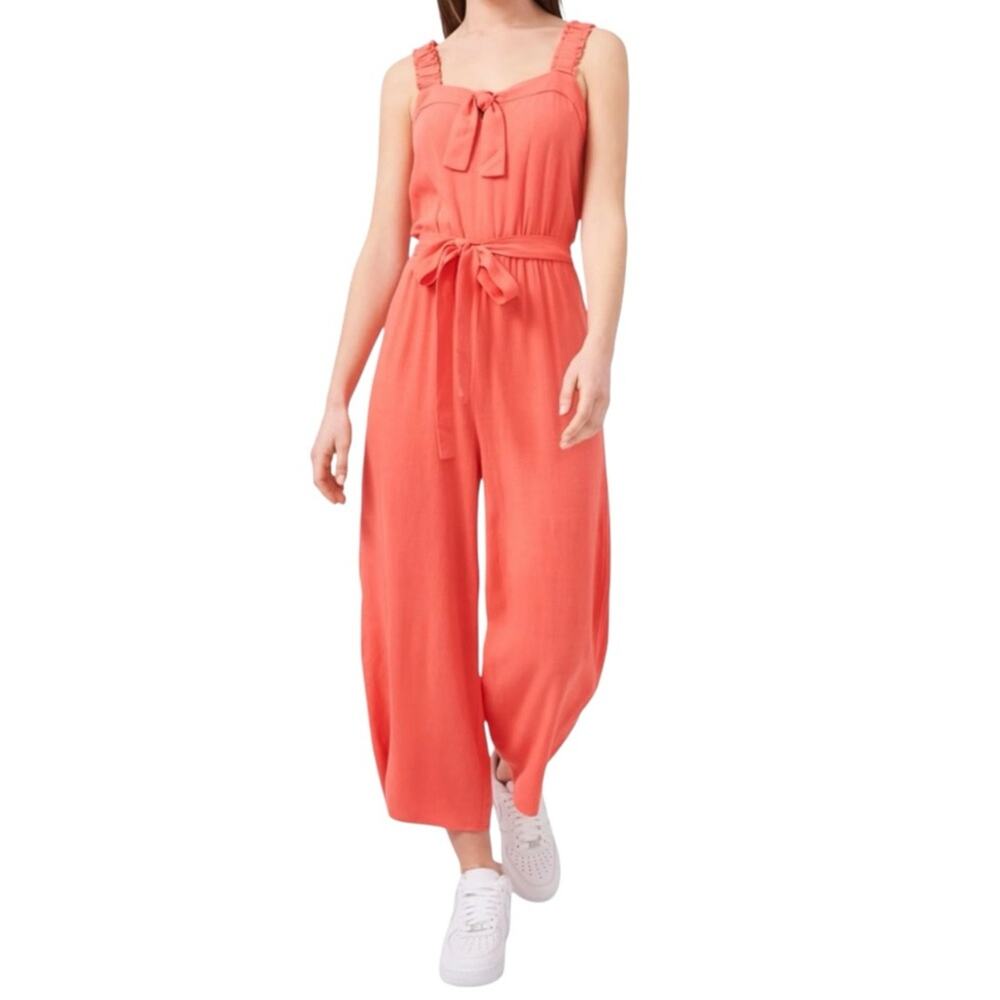 Riley & Rae Coral Wide-Leg Jumpsuit – Size 4